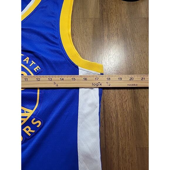 Rare Nike Warriors Stephen Curry #30 Icon Edition Youth Med Blue Jersey EUC 50 - Picture 9 of 11